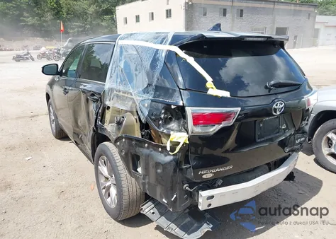 2015 Toyota Highlander Le Plus V6 from USA, damaged, VIN 5TDBKRFH7FS209343